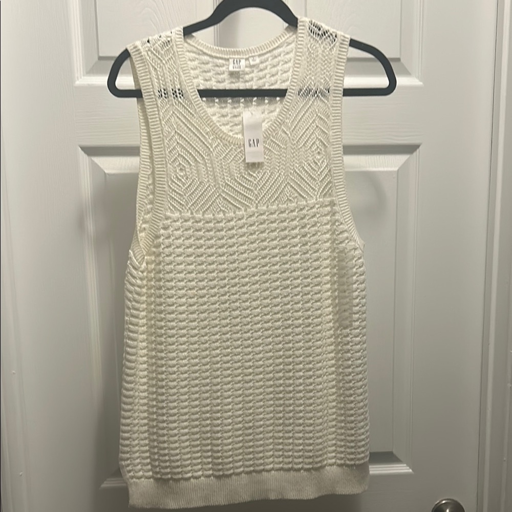 GAP Women's Cream Knit Top
